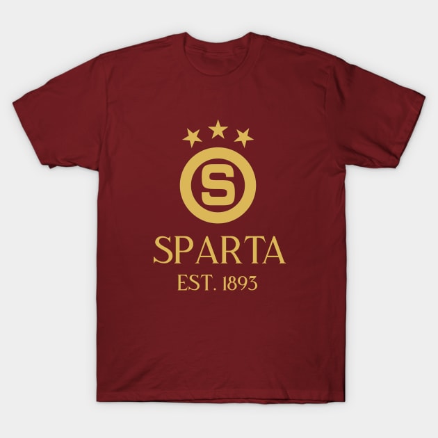 Sparta Praha Gold T-Shirt by VRedBaller